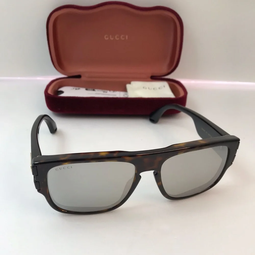 💯 original GUCCI SQUARE-FRAME ACETATE SUNGLASSES GG0664S-004 UNISEX